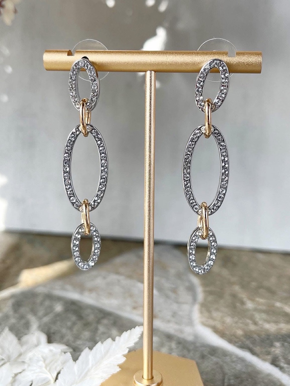 Park Lane - January Sparkle box - gold & Silver Crystal Earrings & necklace